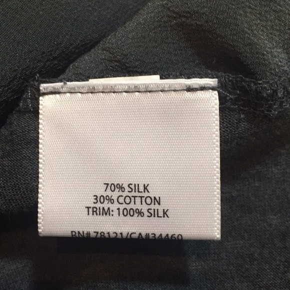 Eileen Fisher Asymmetrical Silk Tunic Sz M Gray - Picture 8 of 8